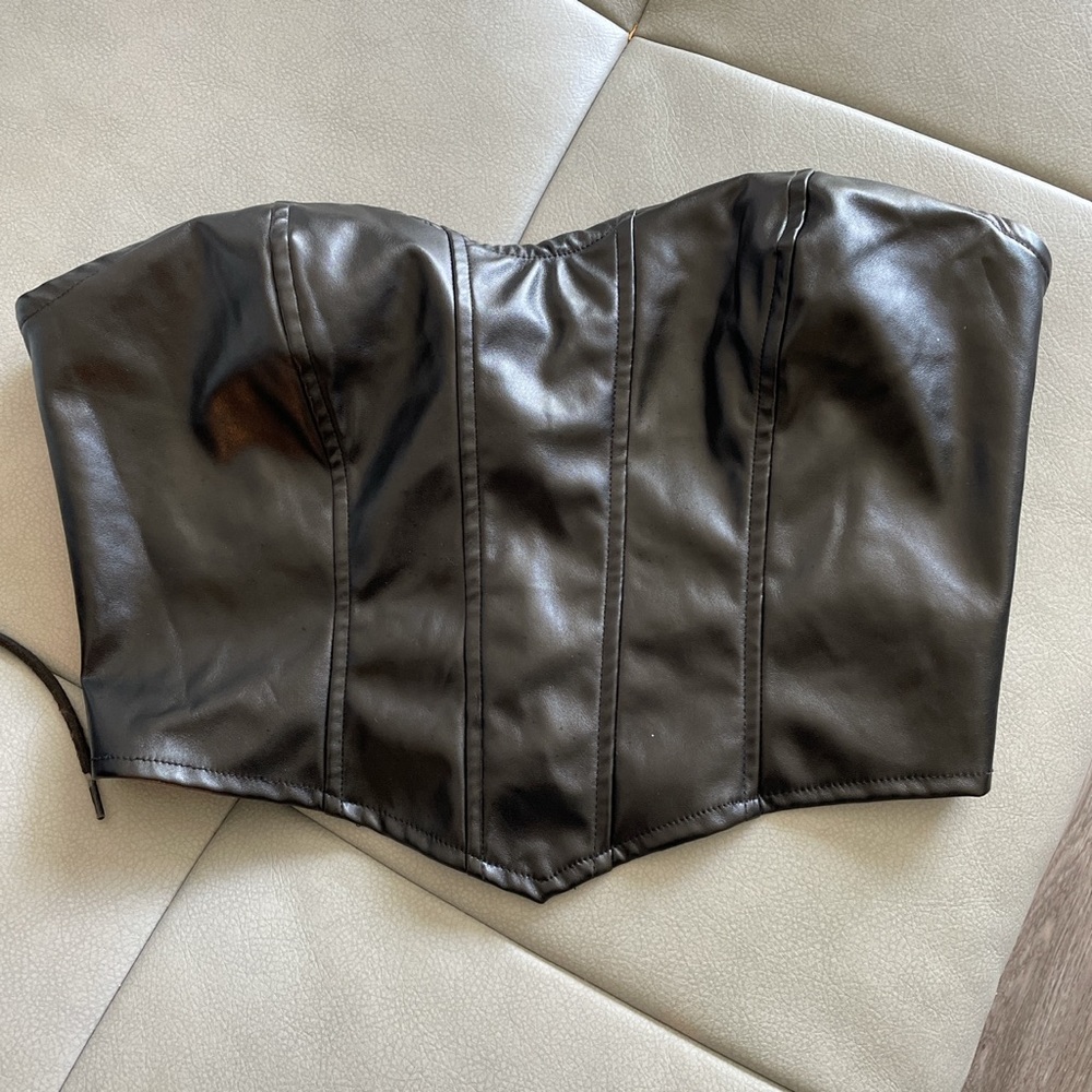 It’s a faux  leather Bussieres